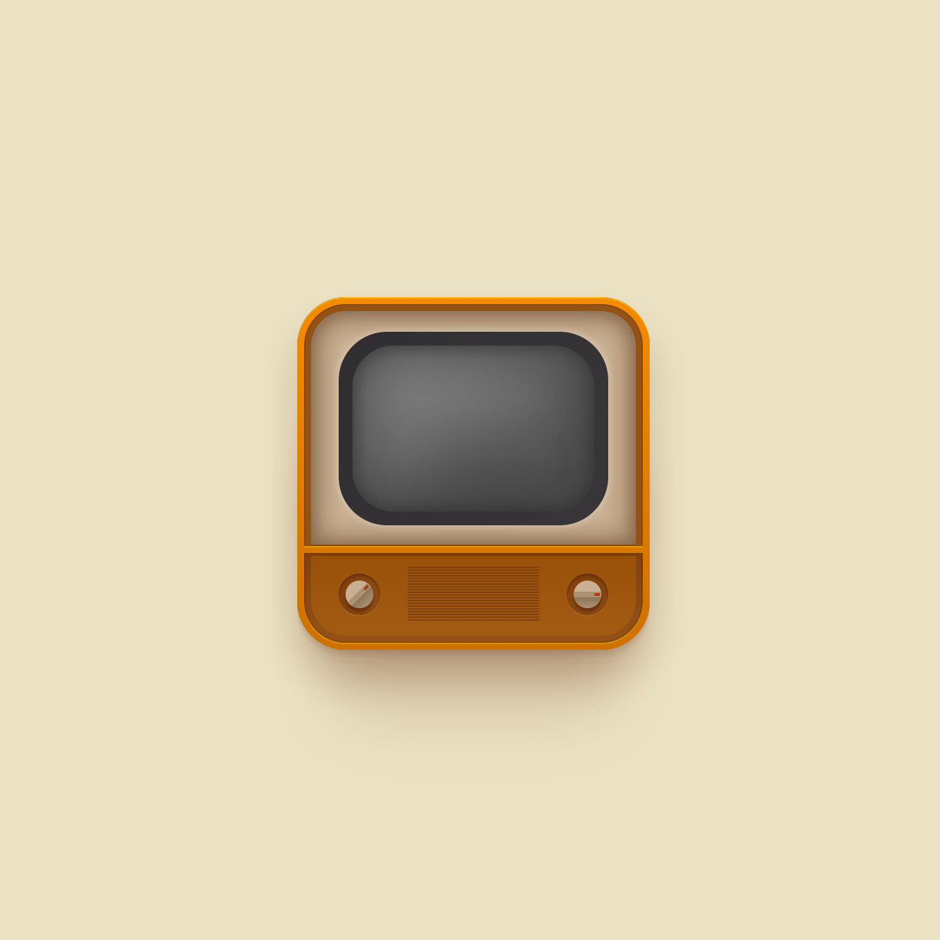 Old TV Icon — Variation 1