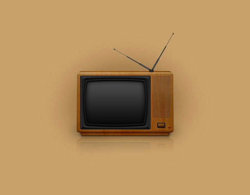 Old TV Illustration