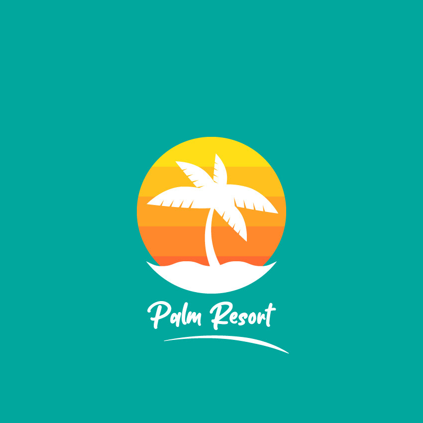 Palm Tree Logo — Variation 1