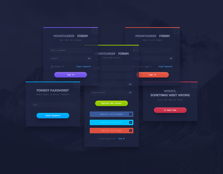 Pop-Up Screens