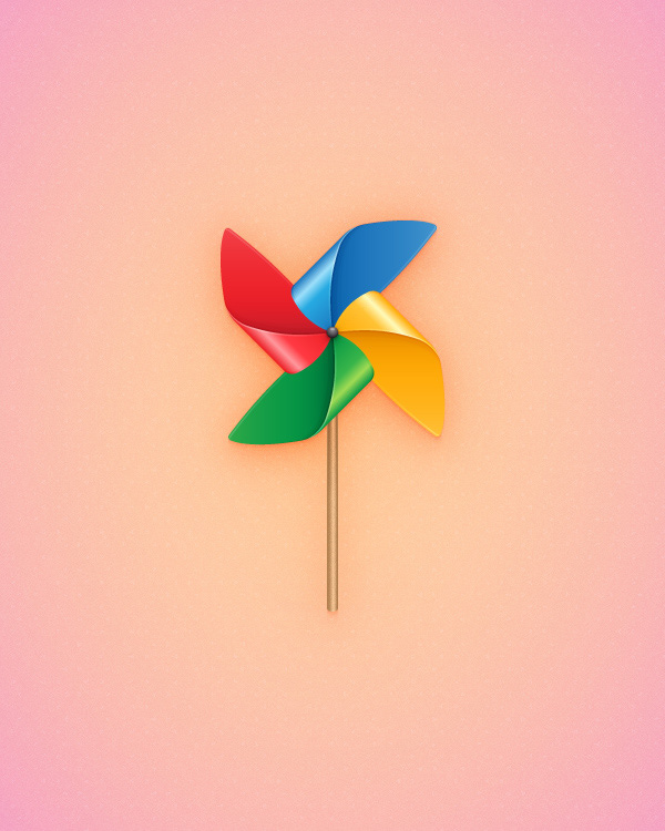 Propeller Pinwheel Illustration — Variation 1