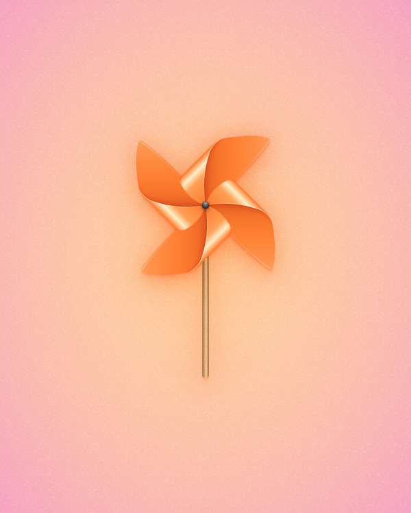 Propeller Pinwheel Illustration — Variation 3