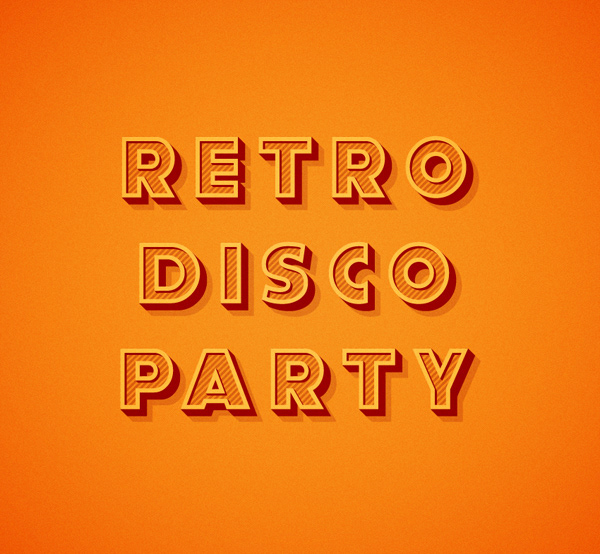 Retro Text Effect — Variation 1