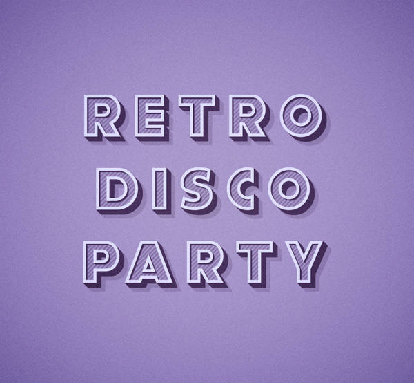 Retro Text Effect — Variation 4