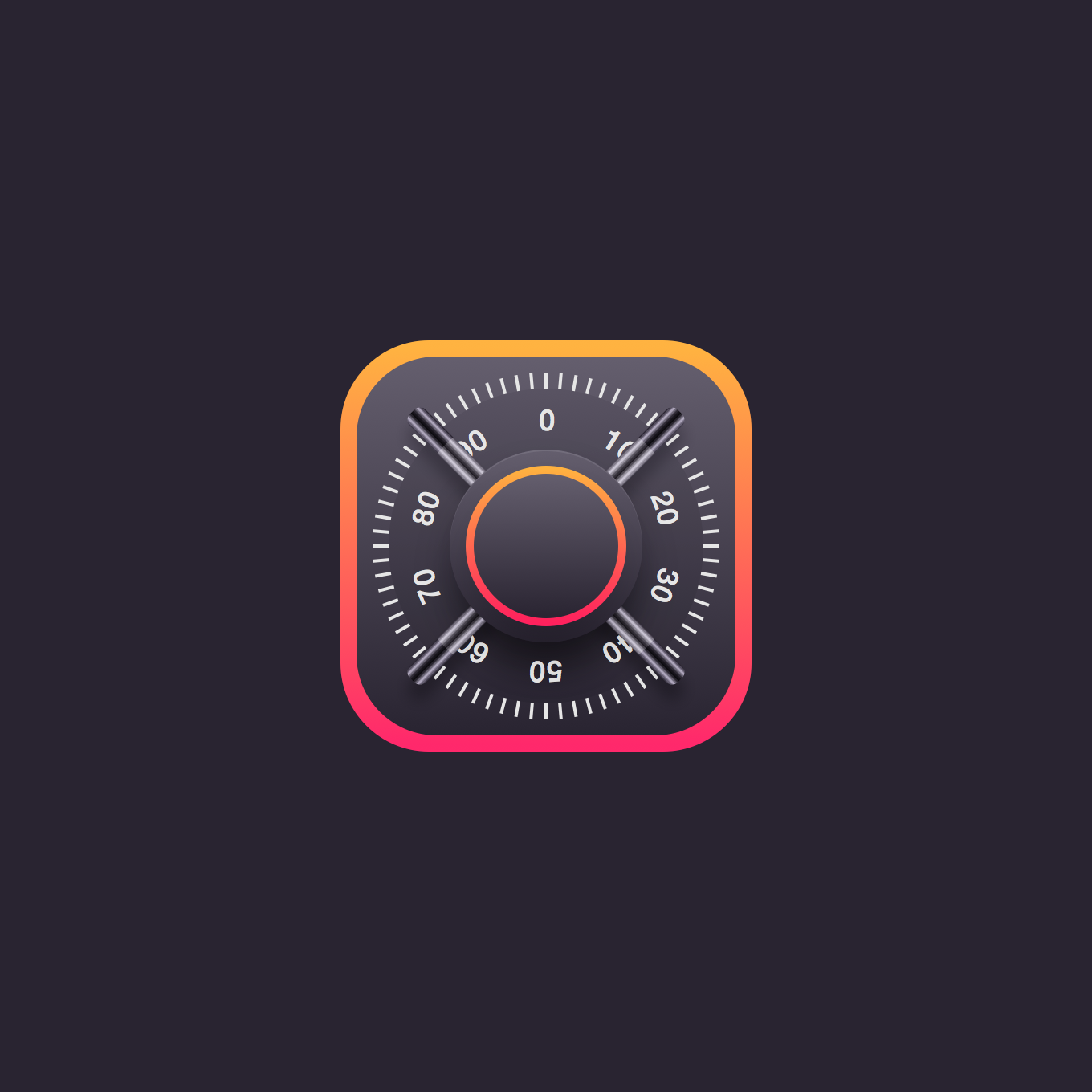 Safe Lock App Icon — Variation 3