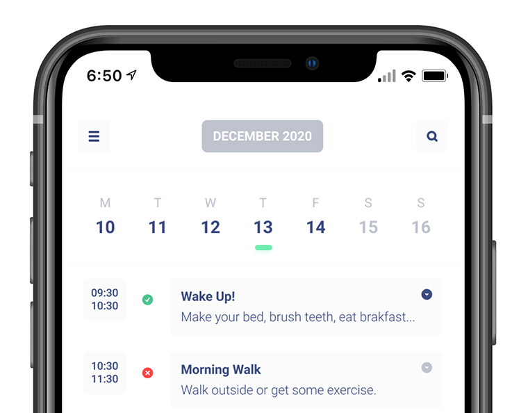 Scheduling App UI Concept