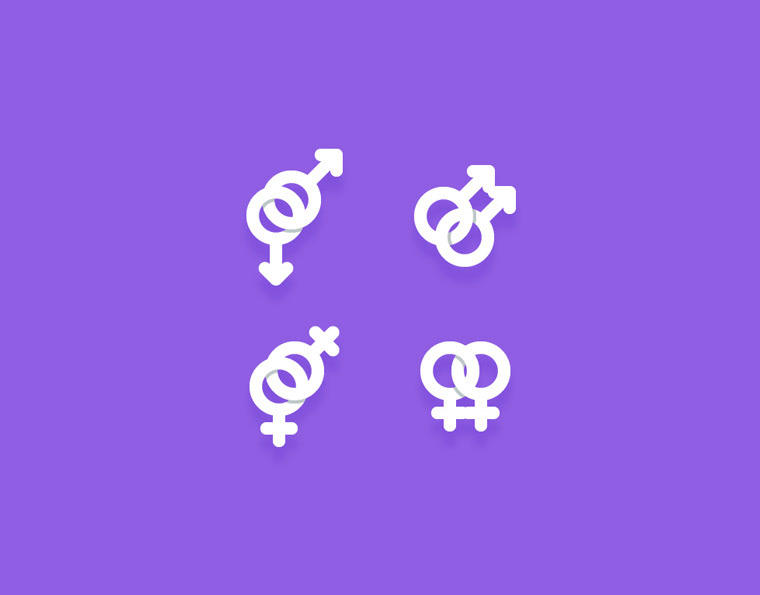 Sexuality Icons Set