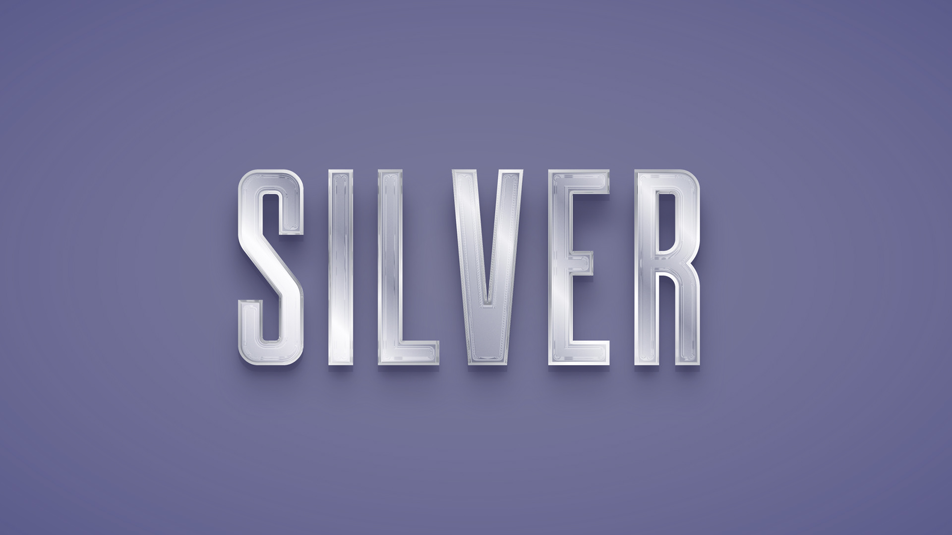 Silver Text Effect — Variation 1