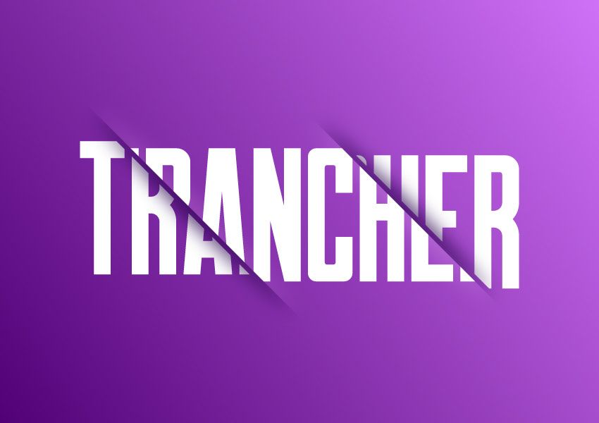 Sliced Text Effect — Variation 1