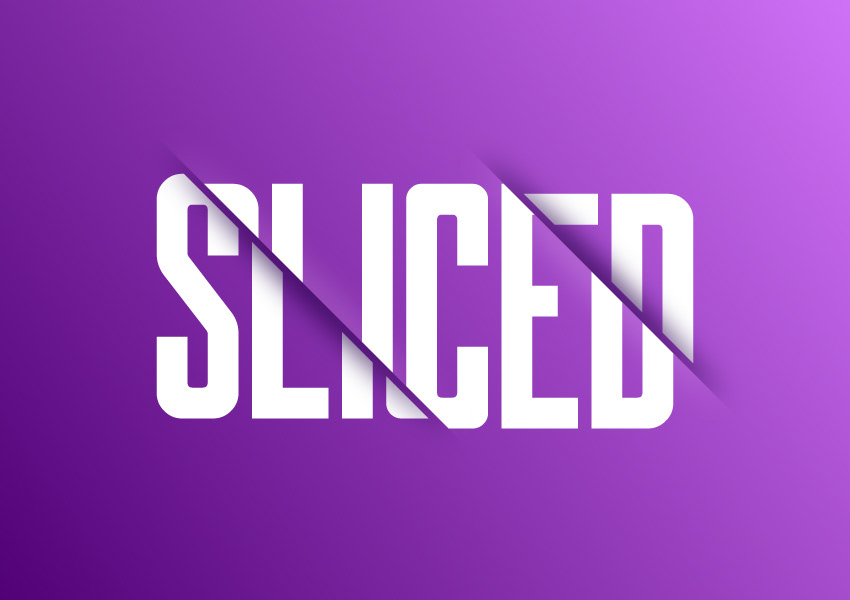 Sliced Text Effect — Variation 1