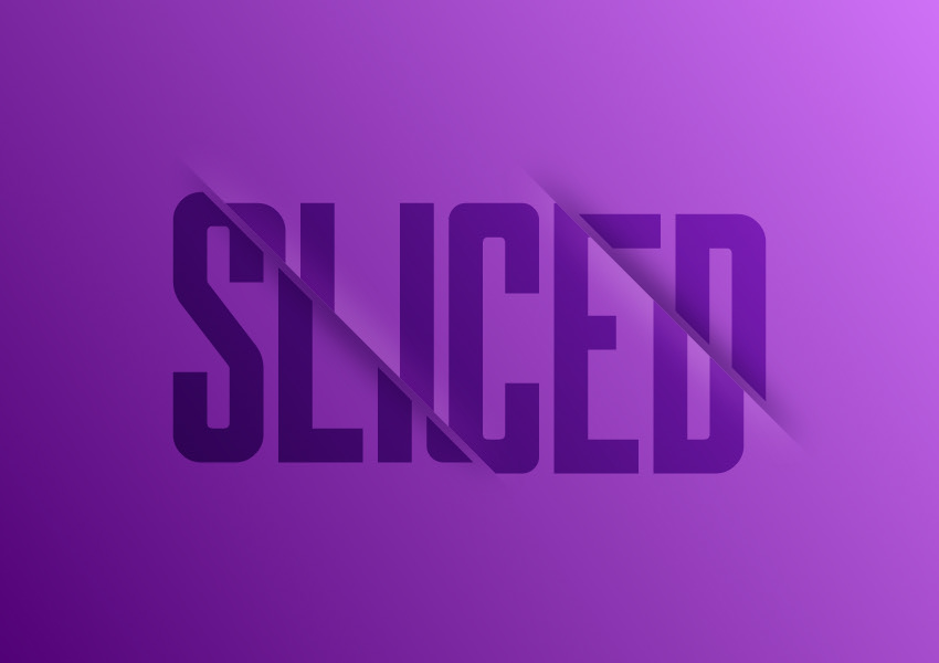Sliced Text Effect — Variation 2