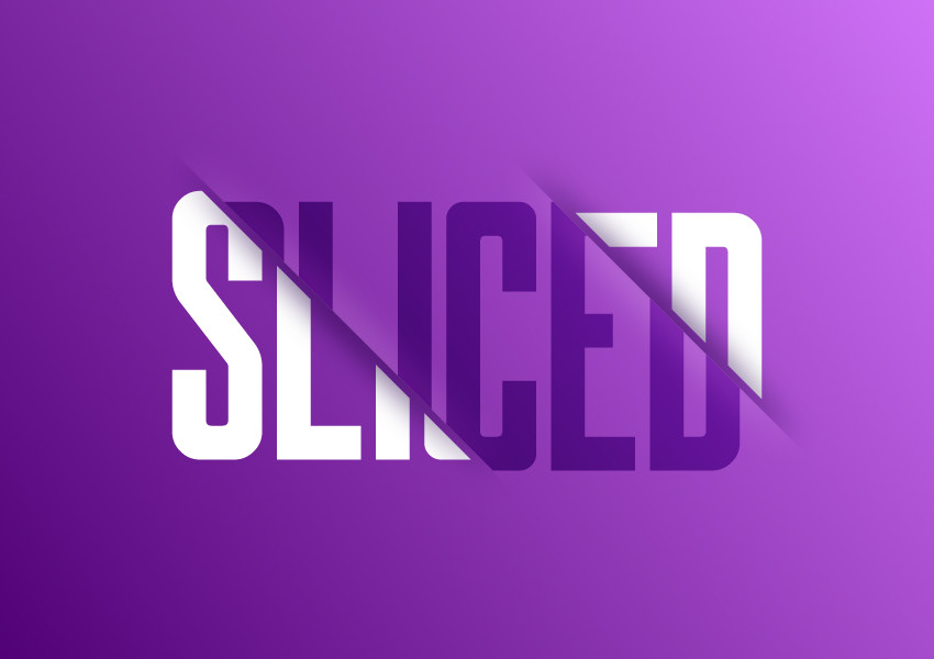 Sliced Text Effect — Variation 3