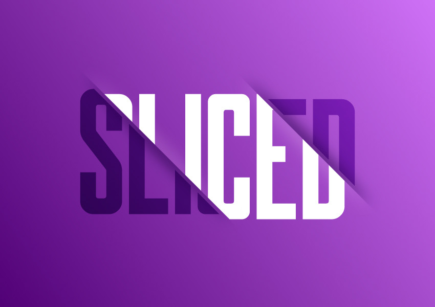 Sliced Text Effect — Variation 4