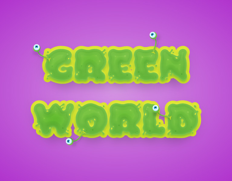 Slimy Alien Text Effect