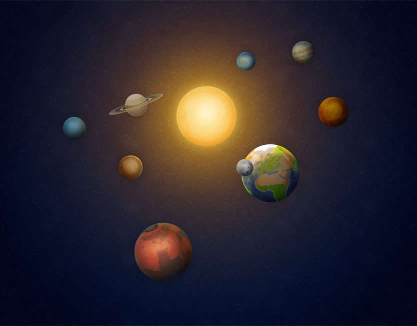 Solar System Illustration