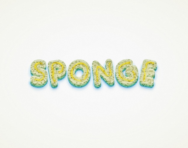 Sponge Text Effect