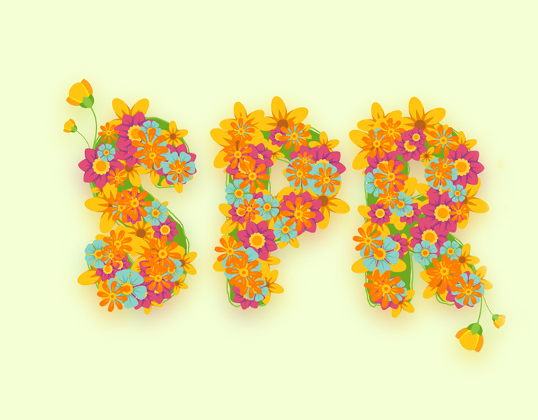 Spring Text Effect