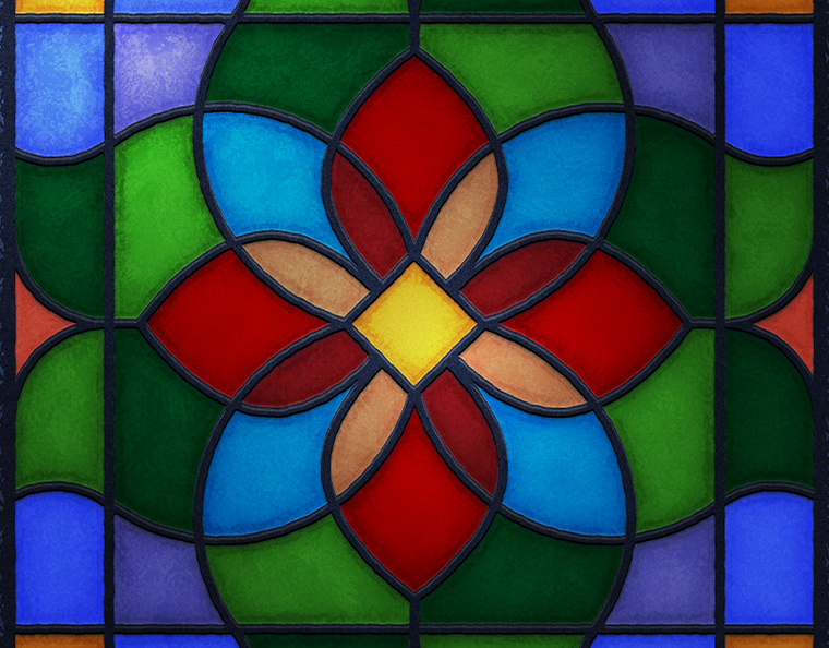 Stained Glass Illustration
