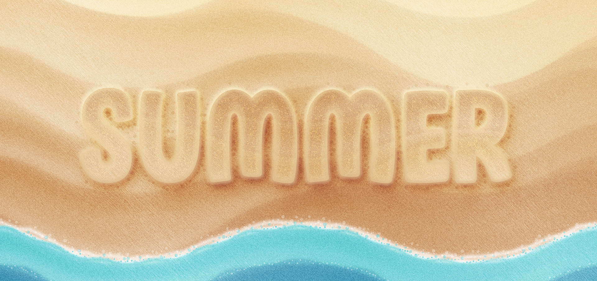 Summer Text Effect — Variation 1