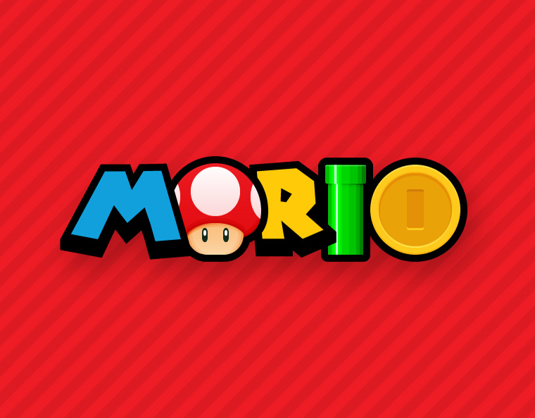 Super Mario Text Effect