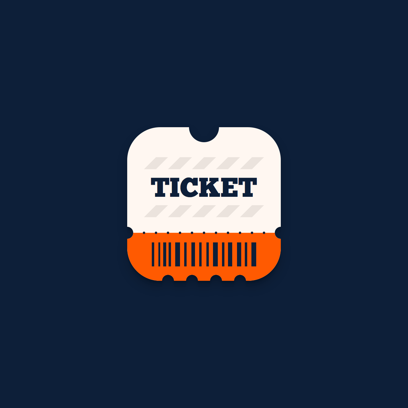 Ticket App Icon — Variation 1