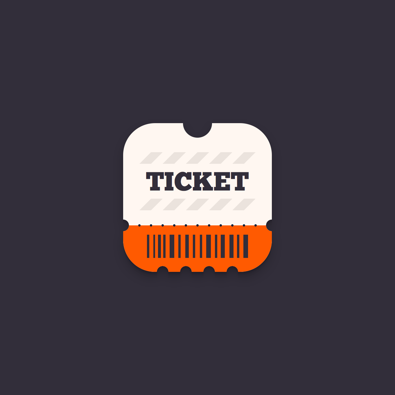 Ticket App Icon — Variation 3