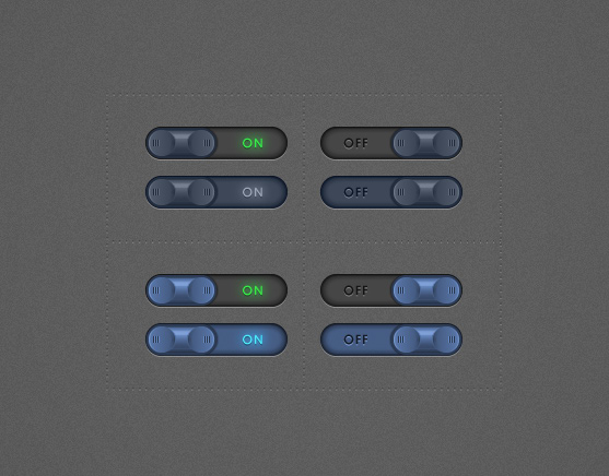 Toggle Buttons Set