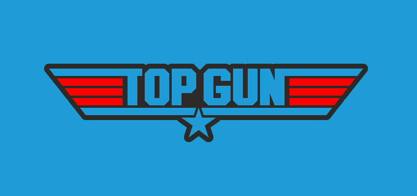 Top Gun Logo — Variation 1