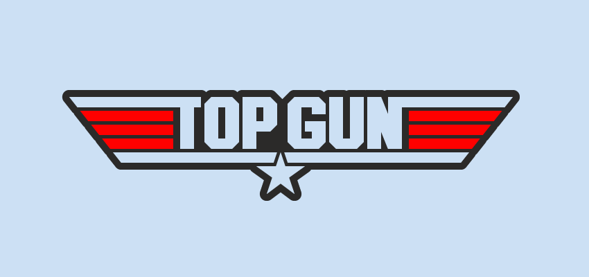 Top Gun Logo — Variation 2