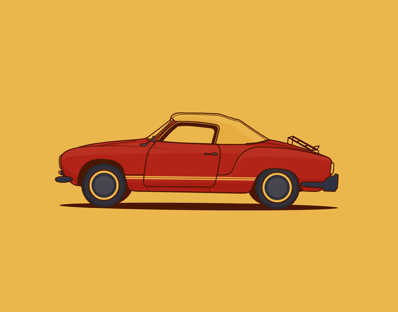 Vintage Car Outline