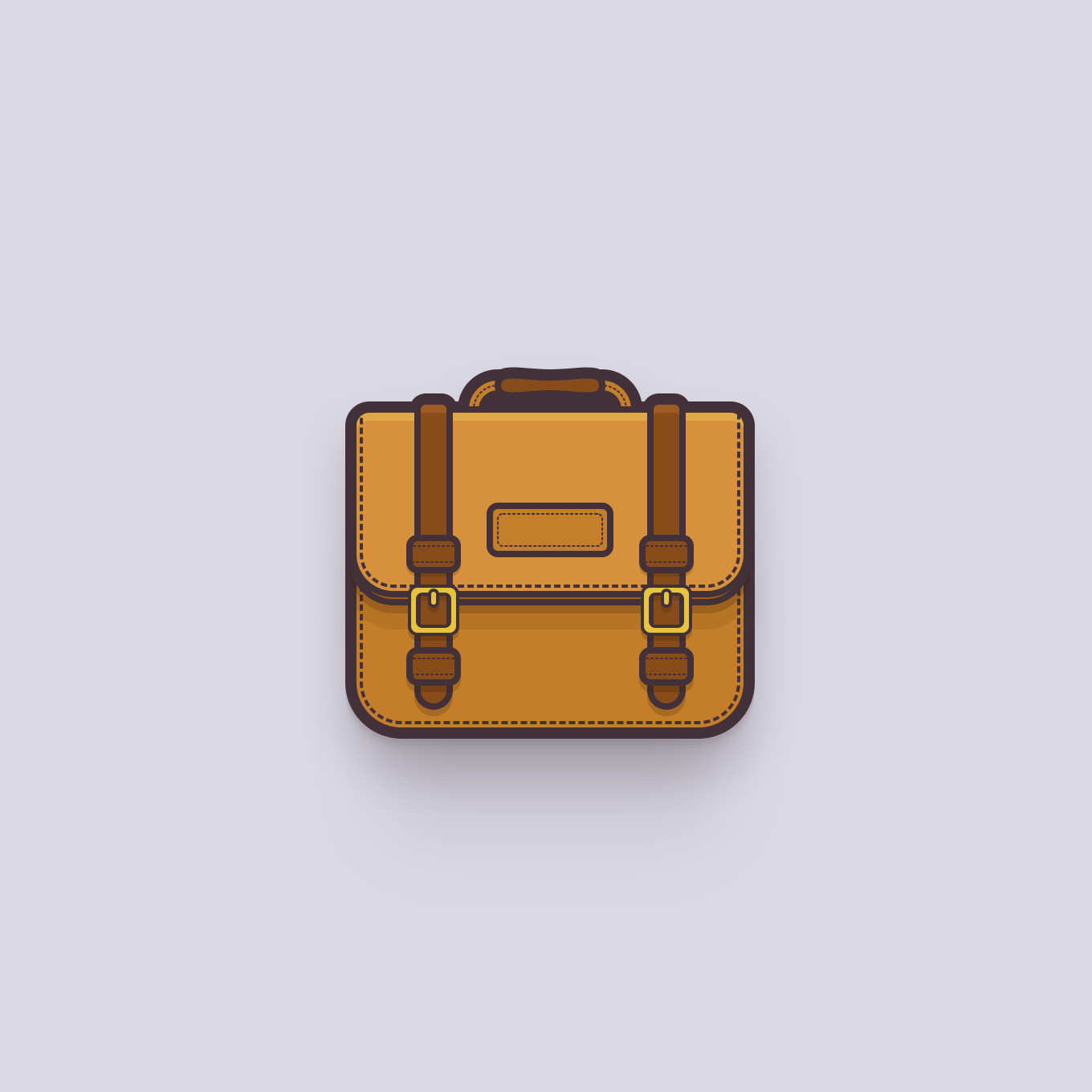 Vintage Suitcase Icon — Variation 1