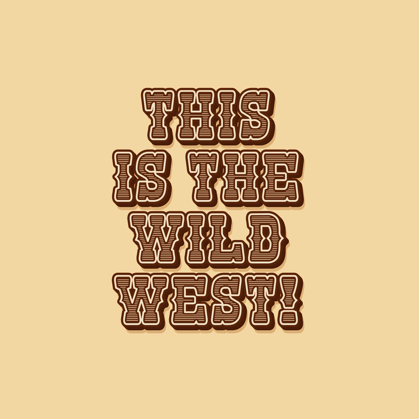 Western Text Effect — Variation 2
