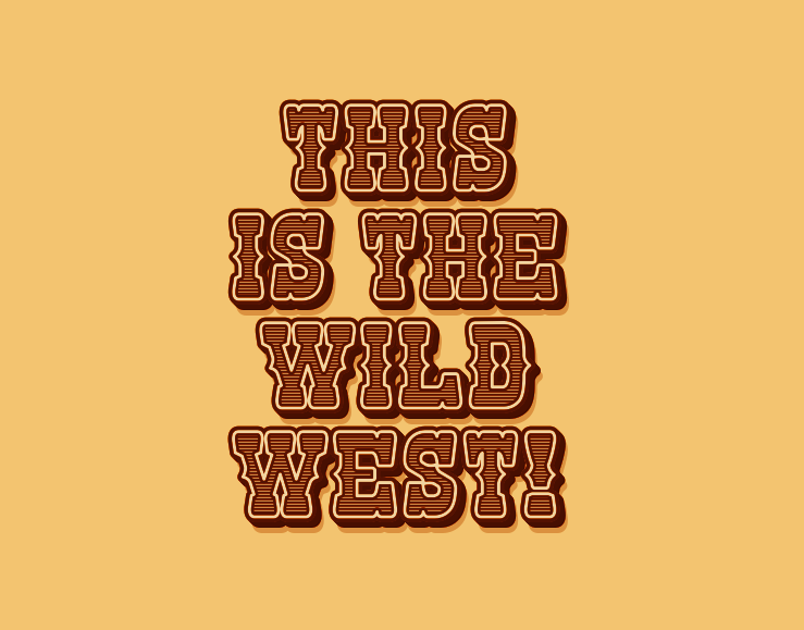 Western Text Effect