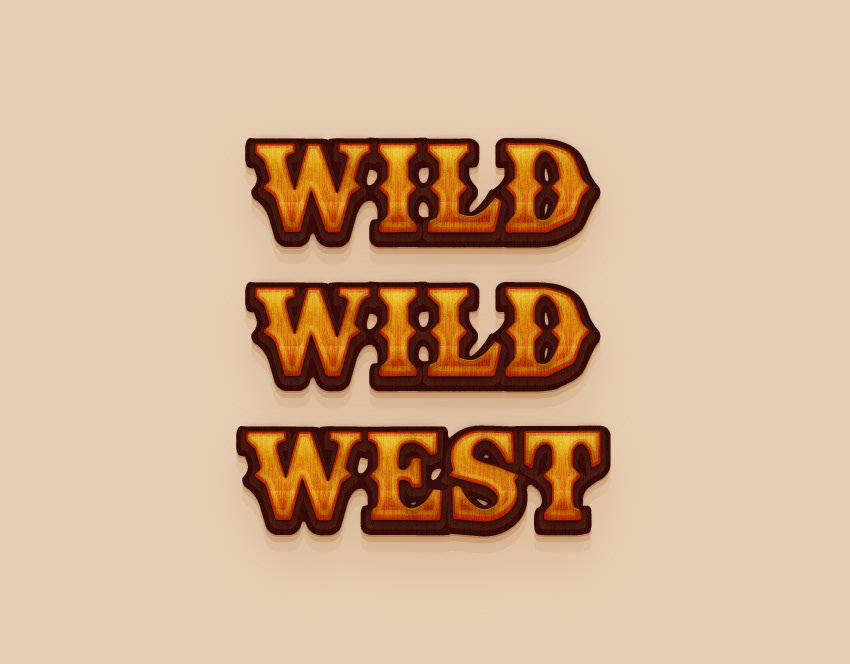 Western Text Effect