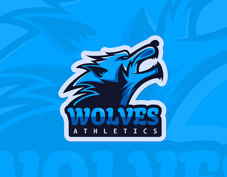 Wolves Mascot Logo