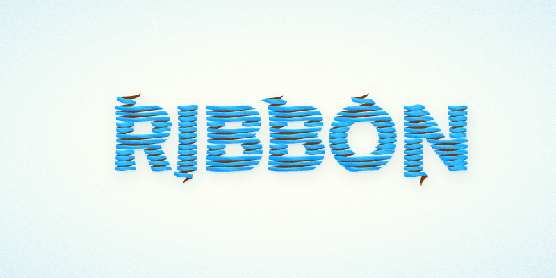 Wrapped Ribbon Text Effect — Variation 2